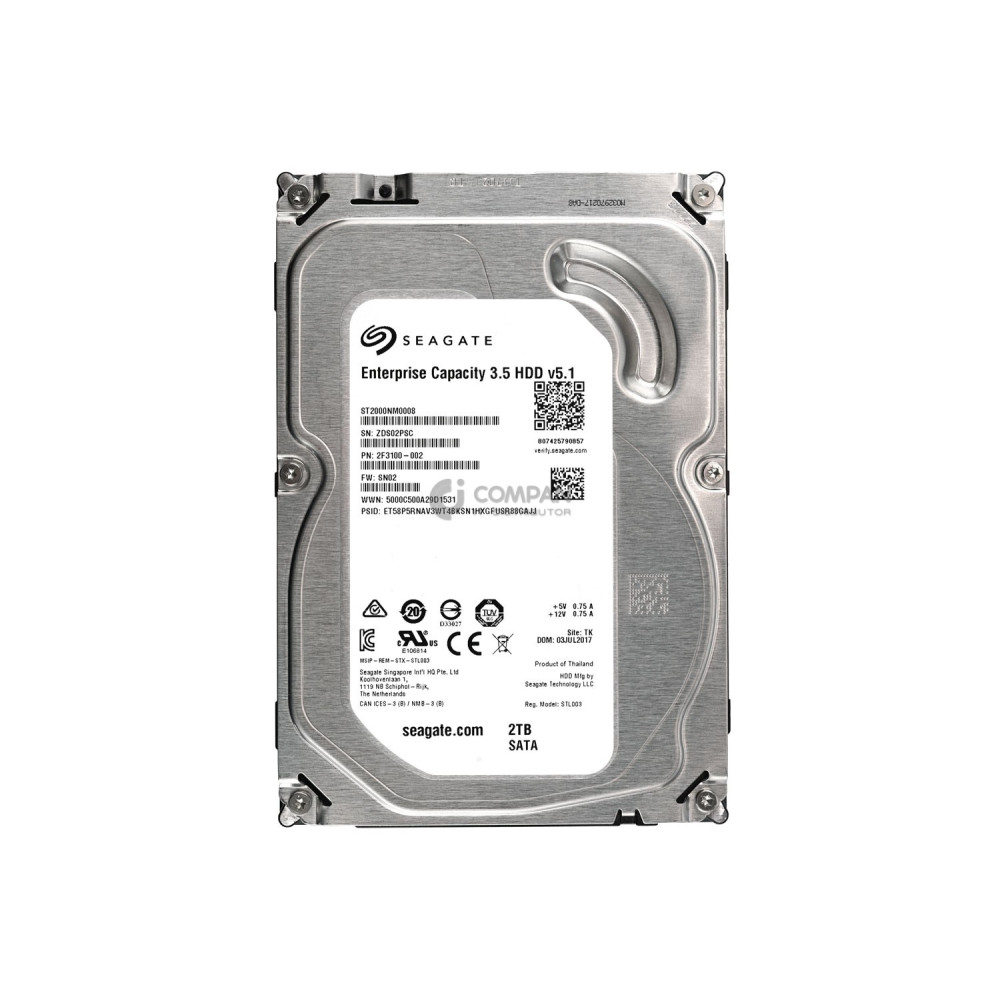 ST2000NM0008 SEAGATE HARD DRIVE 2TB 7.2K 6G 3.5 SATA